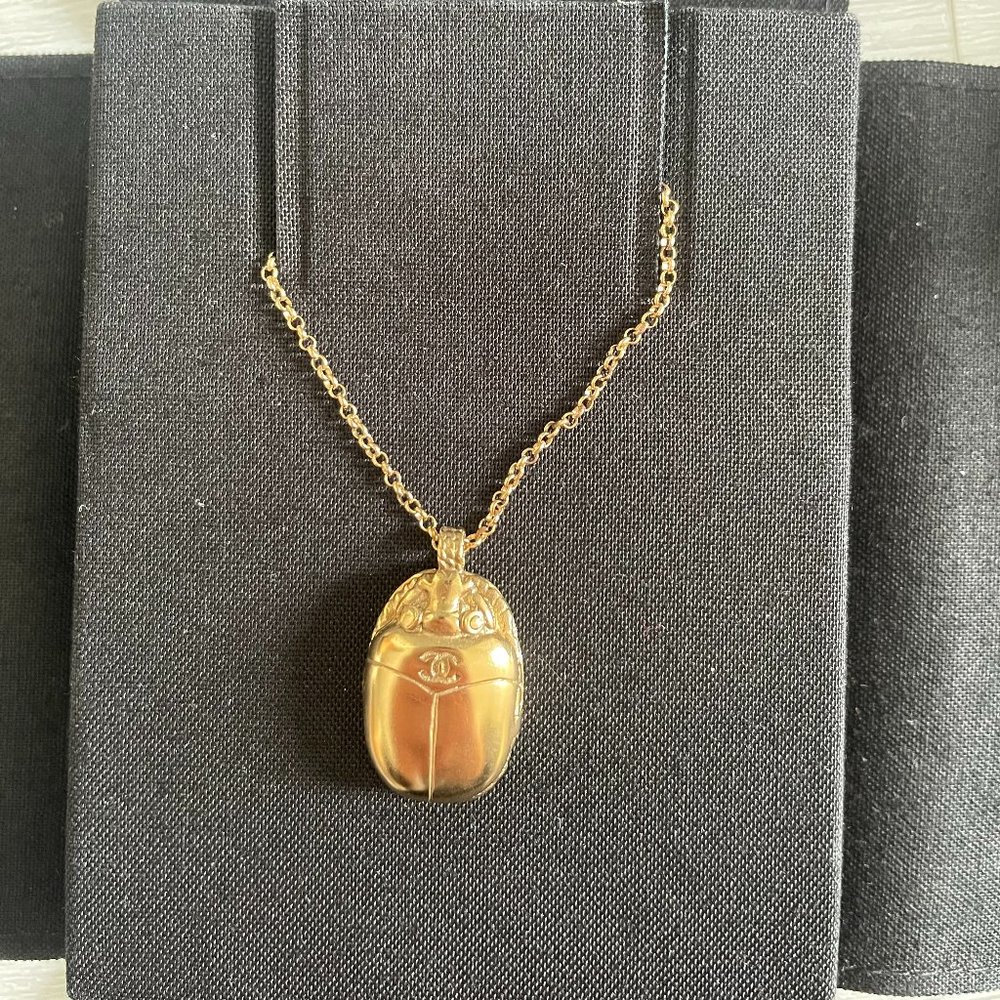 Chanel Scarab Pendant and Chain
